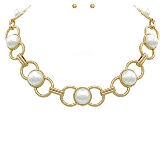 Pearl & Chain Necklace Set - Picture 1 of 1